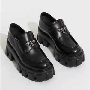 Prada monolith loafers size 7 BNWT perfect condition.Original box and bags black